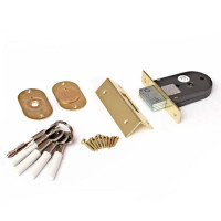 Замок врез 90К-G (Золото) Apecs (малый, х-образ. ключ)   \48