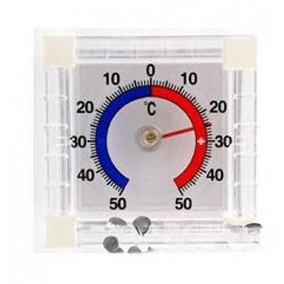 Термометр оконный биметалл квадратный ТББ блистер