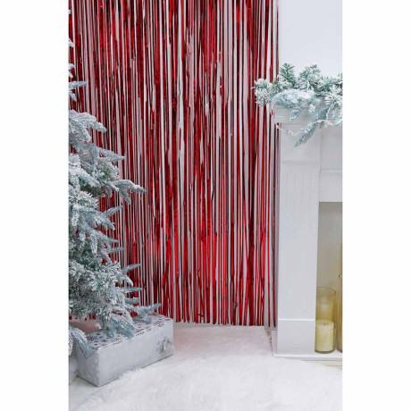 СНОУ БУМ Занавеска из дождика, 200х100см, ПЭТ, 6 цветов