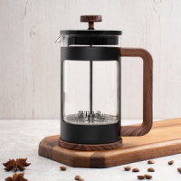 Чайник/кофейник (френч-пресс) 1000мл Дженнет боросиликат стекло нерж сталь пластик TR-32341 Taller