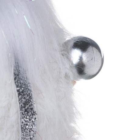 СНОУ БУМ Сувенир Санта 10x7x26 см, полиэстер, белый, 2 вида