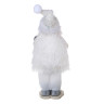 СНОУ БУМ Сувенир Санта 10x7x26 см, полиэстер, белый, 2 вида