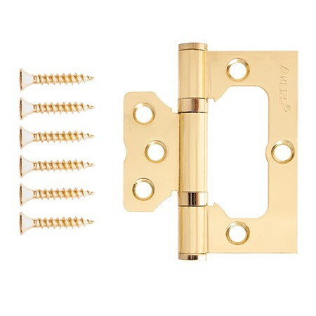 Петля AVERS 75х63-B2-G БЕЗ врезки 2подшипника (золото)  \2 (12/96)