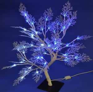 Uniel Дерево св/д ULD-T3550-054/SWA 4W 54LED Морозко 50см, бел-син. IP20, провод бел.
