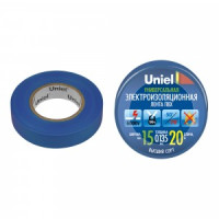 Uniel Изолента ПВХ 15/20 синяя UIT-135P 20/15/01 BLU