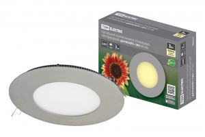 TDM св-к ультратонкий встр. св/д "Даунлайт" СВО(ДВО) (хром) 3W 3000К  SQ0329-0106