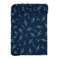 PROVANCE Нэви Простыня на резинке 140х200х20см, 100% хлопок, бязь, синий