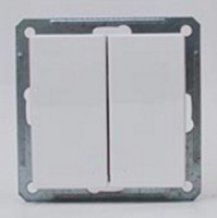 Systeme Electric W59 мех. выкл. СУ 2 кл. 10А бел.(пл.осн. мех. Блок. для жалюзи) ВС410-253-1-86(10!)