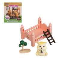 ИГРОЛЕНД Питомец с акс. &quot;Хомяк в спальне&quot;,  ABS, PP, 8х5х12 см, 6 диз.