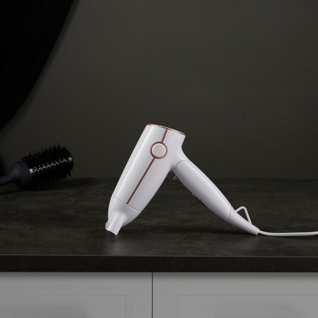 LEBEN Фен для волос дорожный складной, 1600Вт, белый