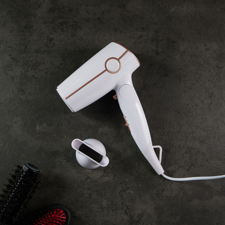 LEBEN Фен для волос дорожный складной, 1600Вт, белый