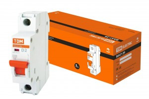 TDM автоматический выкл. ВА47-29 1P 2А 4,5кА х-ка D SQ0206-0133