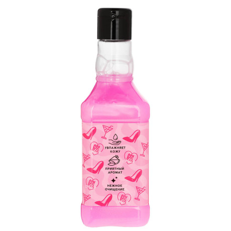 Гель для душа "Кайфуй",аромат ягодный коктейль,флакон виски,250мл