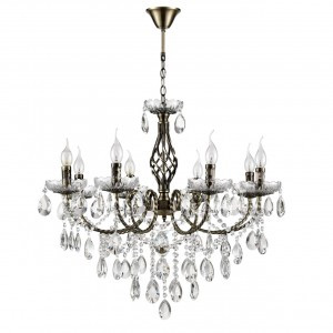 LUMION 8190/8 CLASSI LN25 античная бронза, мет./хрусталь Люстра E14 8x40W 220V LINN