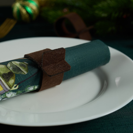 PROVANCE Фелиз Кольца для салфеток фетровые, 2шт в комплекте, 100% полиэстер, натуральный