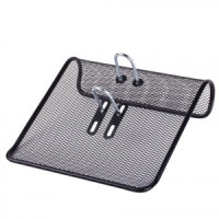 Подставка для календаря большая BRAUBERG &quot;Germanium&quot;, металлическая, 57х200х200 мм, черная, 231972