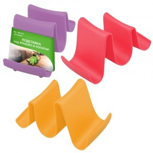 Подставка под крышку и лопатки, 13*6,5*7,5см (кратность 8шт!!!), пластик J80-193 Мультидом