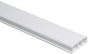 IEK ЭЛЕКОР кабель-канал напольный (мост) ПВХ 80х20 2м белый (уп.28м, цена за 1м) CKK20-080-020-1-K01