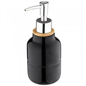 Дозатор для жидкого мыла Barcelona 300мл,керамика,бамбук, пластмасса,106617/ Leonord