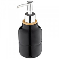 Дозатор для жидкого мыла Barcelona 300мл,керамика,бамбук, пластмасса,106617/ Leonord
