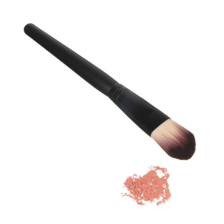 ЮНИLOOK Кисть для нанесения тональной основы/масок, дерево, синтетич.нейлон, 17,5см, черный, 26905-5