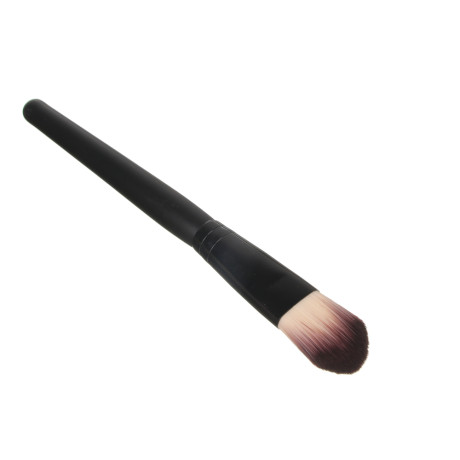 ЮНИLOOK Кисть для нанесения тональной основы/масок, дерево, синтетич.нейлон, 17,5см, черный, 26905-5