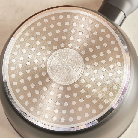 SATOSHI Стоун Ковш d16см 1,3л, антипригарное покрытие Мрамор, индукция