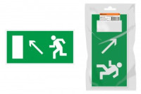 TDM Знак 350х124мм &quot;Направление к эвакуац. выходу налево вверх&quot;  для ССА инд. уп. (10!) SQ0817-1001