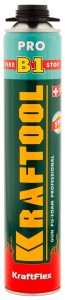 KRAFTOOL Premium Pro B1 (45L) Пена монтаж. (п/пистолет) всесезон. 750мл, огнестойкая ОС=240