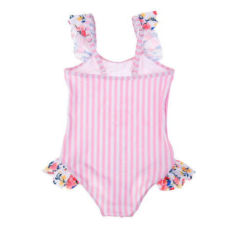 GALANTE Фламинго Купальник для девочки слитный, р-р 98-104, 82% полиэстер, 18% эластан