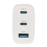 BY Сетевое зарядное устройство Smart 2*USB-C, 1* USB-A, QC,PD,PPS, 40 Вт, 110-240 В, 50-60 гц, белый