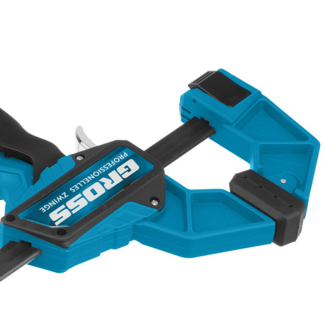 Струбцина реечная, быстрозажимная, пистолетного типа, пошаговый механизм, пластиковый корпус, 300 мм Gross