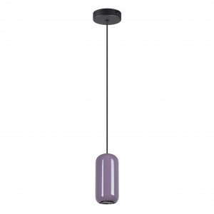 ODEON LIGHT 5053/1 PENDANT ODL24 311 чер./сиреневый/мет Подвес GU10 LED 4W OVALI 80