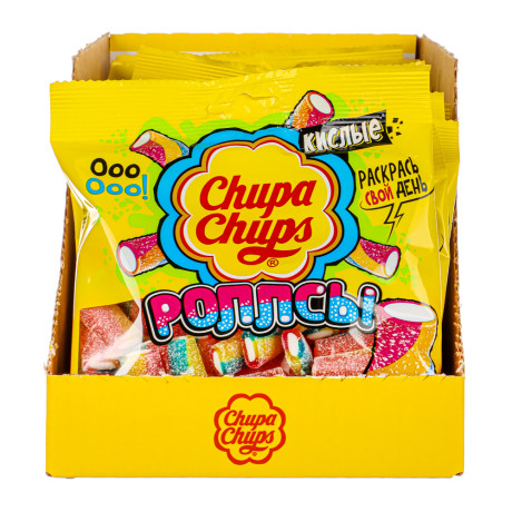Мармелад Chupa Chups кислые Роллсы\Фэнсы, 150 г