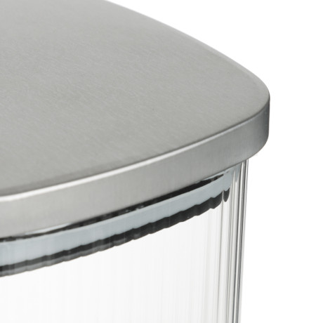 VETTA Рельеф Банка для хранения с металлической крышкой 1400мл, 18х10см, стекло