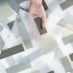 Штора для ванной комнаты PEVA 180х200см Латис, геометрич рисунок 75688 Master House