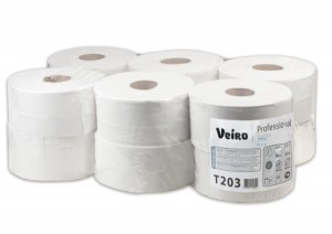 Бумага туалетная д/дисп Veiro Q2 Comf 2сл бел вторич 200м 12рул/уп T203 420943