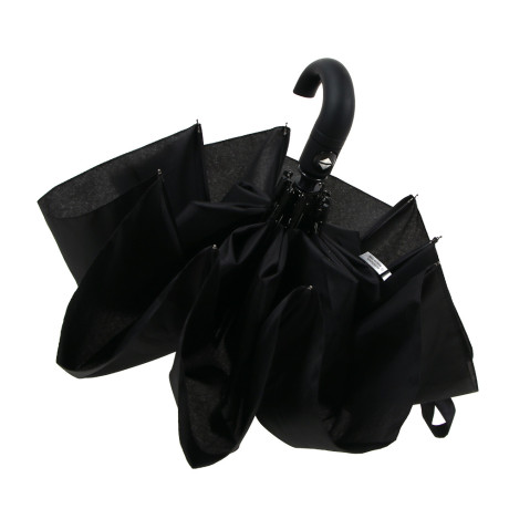 Зонт автомат, металл, пластик, эпонж, d96см, 8 спиц, черный