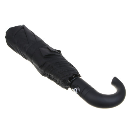 Зонт автомат, металл, пластик, эпонж, d96см, 8 спиц, черный