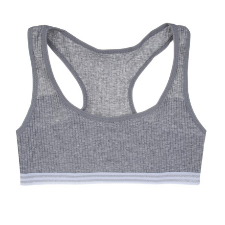 GALANTE Комплект белья: топ на лямках и трусы, р.134-140, 95% хлопок, 5% спандекс, серый, НБ25-19