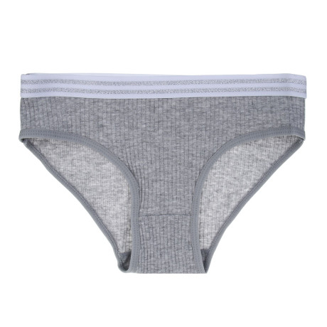 GALANTE Комплект белья: топ на лямках и трусы, р.134-140, 95% хлопок, 5% спандекс, серый, НБ25-19