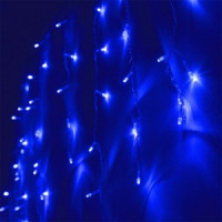 Гирлянда светодиодная «Бахрома» IC-72B, 1.6*0.7м, 72 LED, синий, IP20
