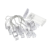 Гирлянда с прищепками для фотографий, 1,85 м, 2xAA