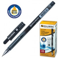 Ручка шарик. BRAUBERG "Profi-Oil" на масл. основе, 0,7мм, черн., корпус с печатью 141633