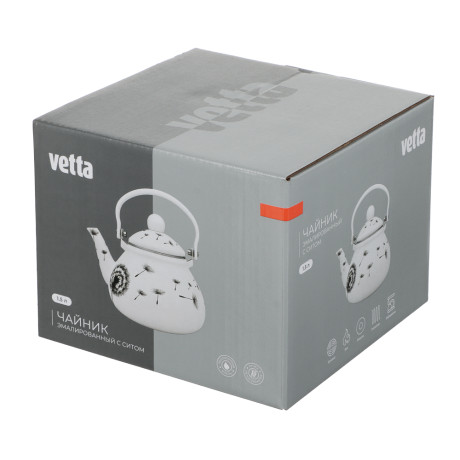 Чайник эмалированный VETTA Нежность, с ситом, 1,5л, индукция