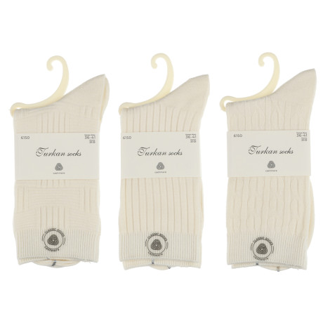 Носки женские "кашемир" тм TURKAN, р.36-41, белые, #6150