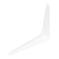 Кронштейн угловой с ребром, 125х150 мм, белый Сибртех