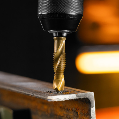 Сверло-метчик М12 х 1,75 мм, Р6М5// Denzel