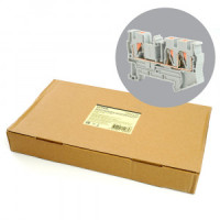 Stekker зажим самозажимной 3-х проводный проходной ЗНИ 4мм2 LD573-1-40 (JXB PT 4 TW) серый 49244