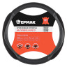 ЕРМАК Оплетка руля, спонж, с захватом руля, черный, разм. (M)